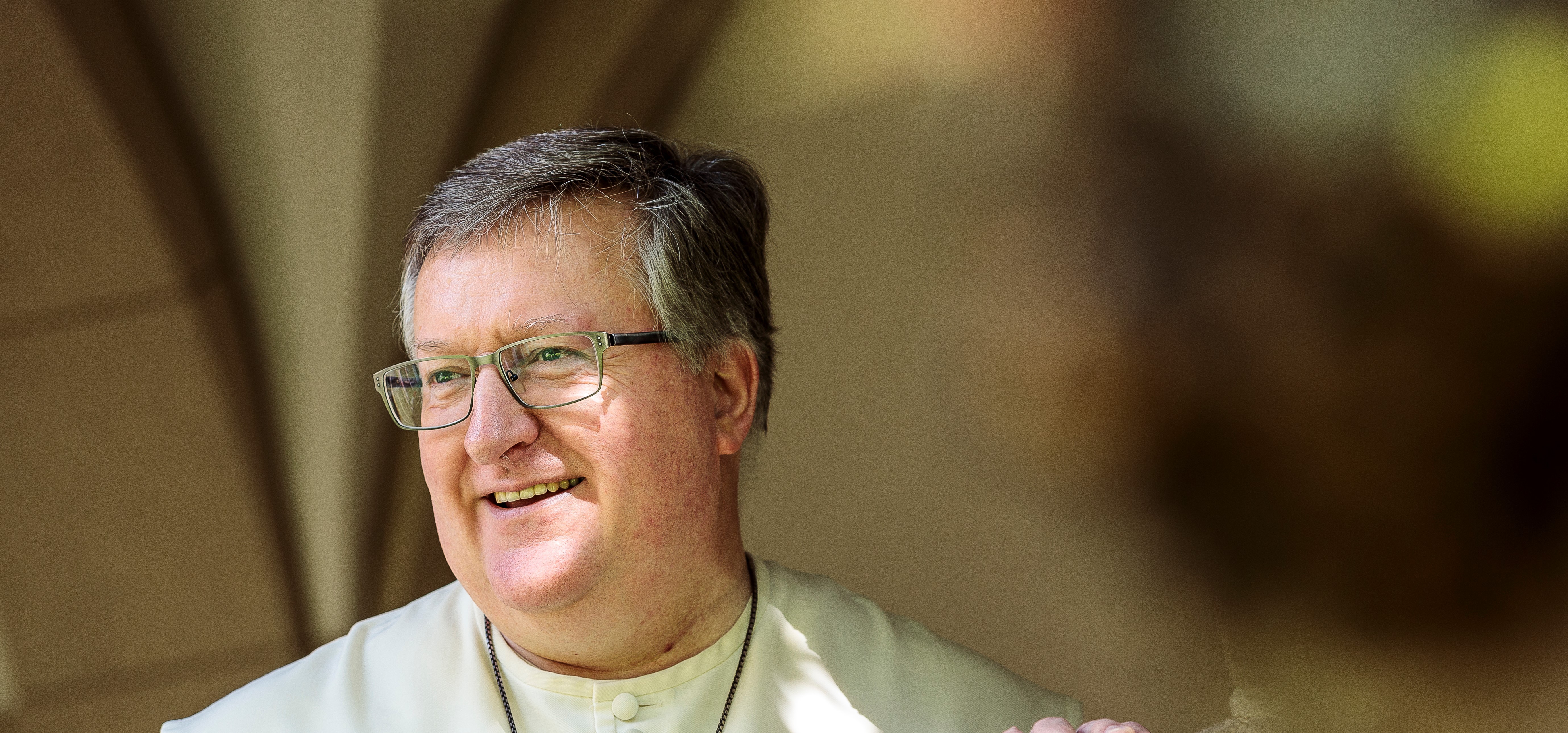 Abt Albert stellt sich Fragen im Diözesanmuseum Paderborn