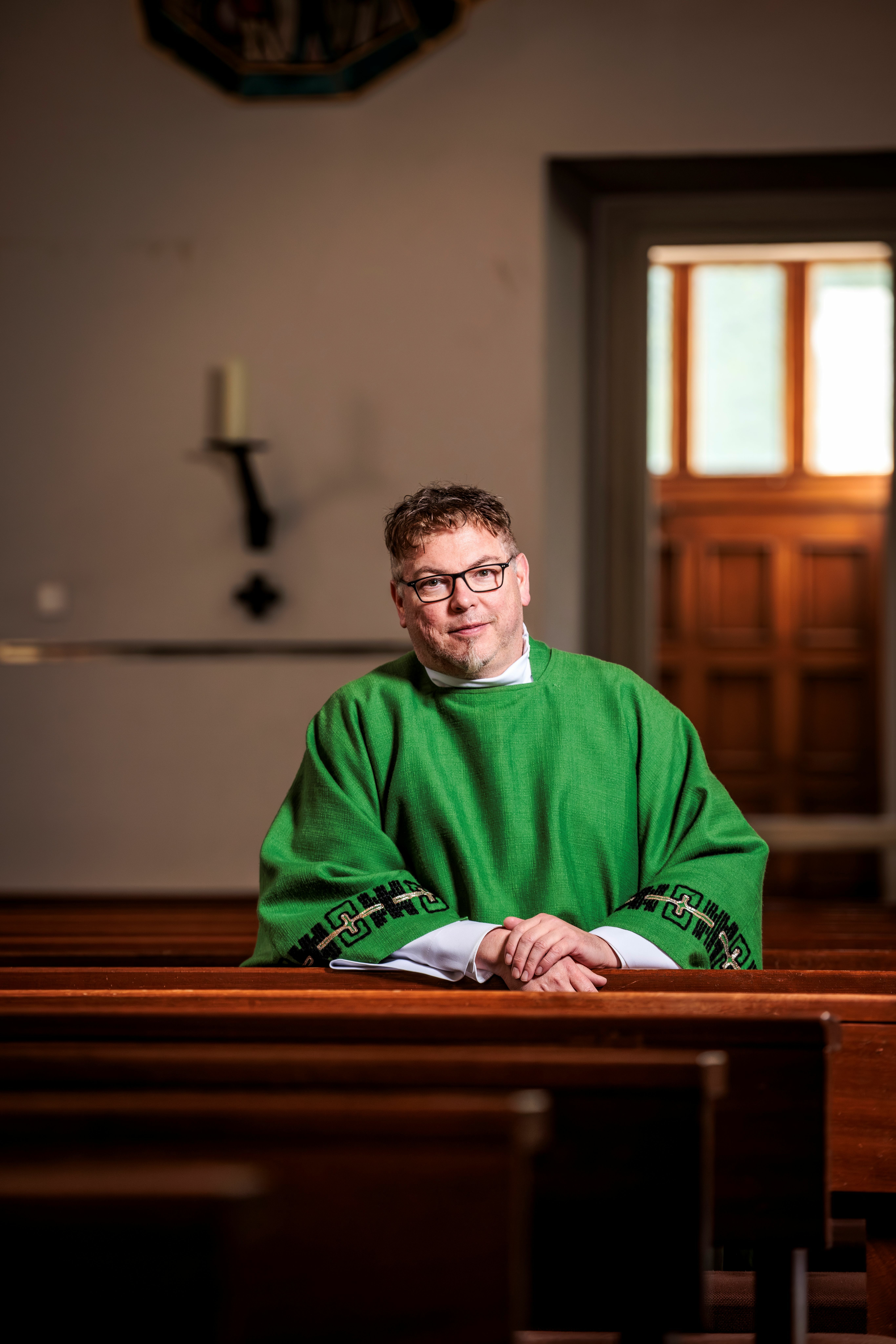 Pater Michael arbeitet seit dem 1. August 2025 in der Pfarrei St. Dionysios in Walsum. Foto: Daniel Elke / Abtei Hamborn